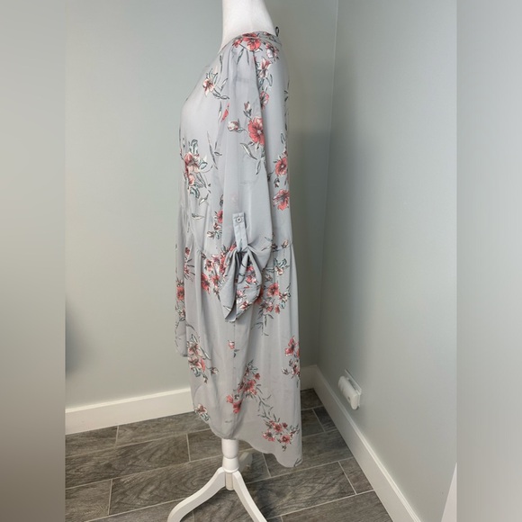 TORRID Chiffon Hi-Low Floral Tunic Top See Through Sheer Design Size 3 - Picture 4 of 15